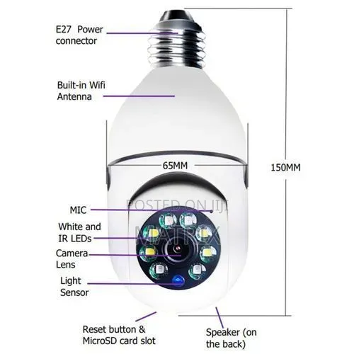 Wifi 4g Security Bulb Camera