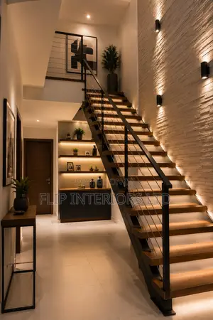 Luxury Staircase Led Lighting Wall Cladding Services