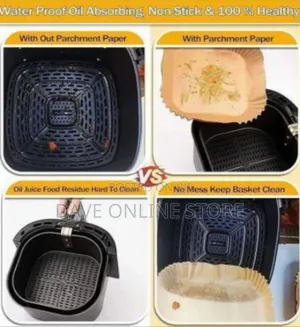Square Air Fryer Disposable Parchment Paper Liners
