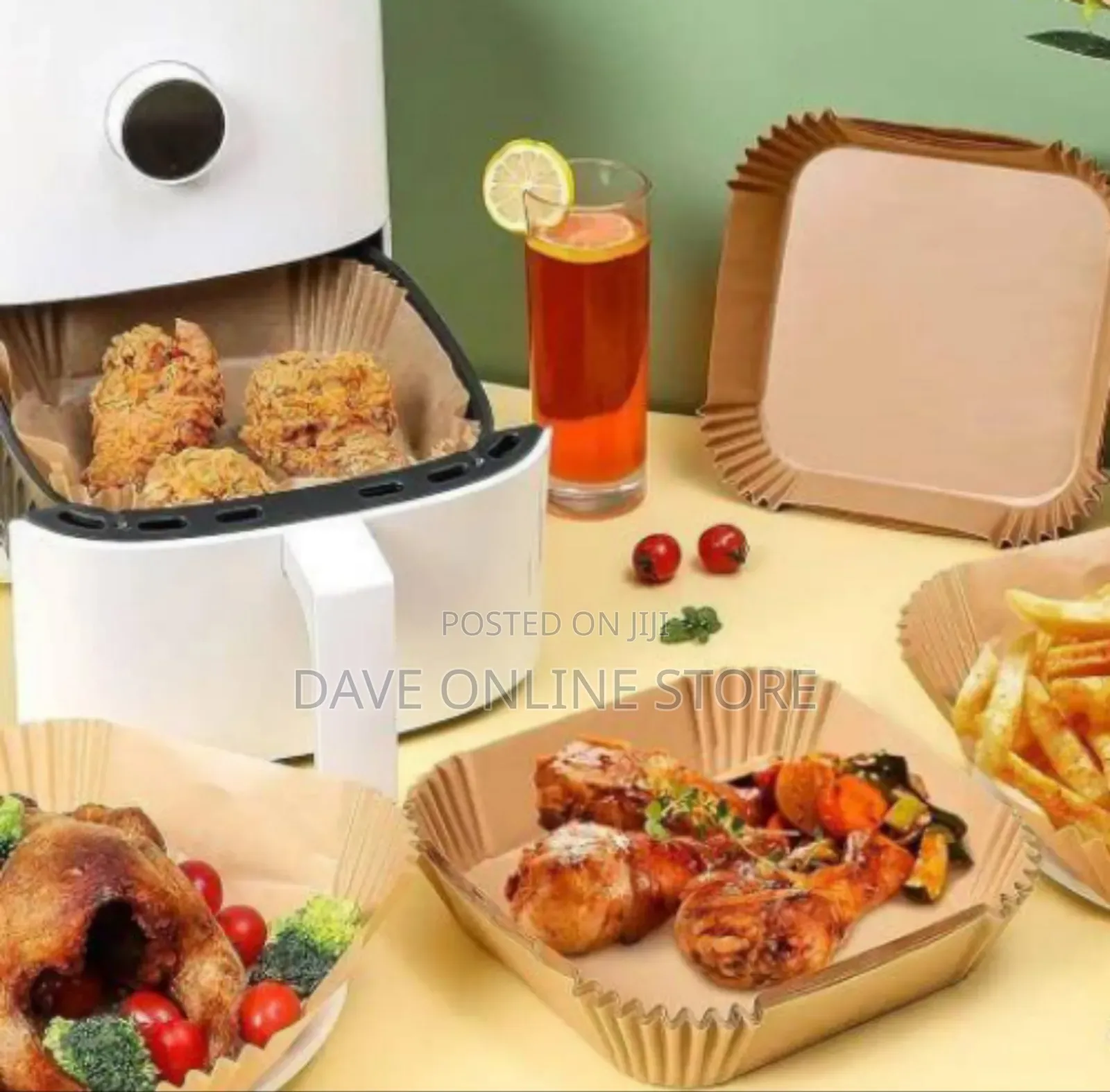 Square Air Fryer Disposable Paper Liner