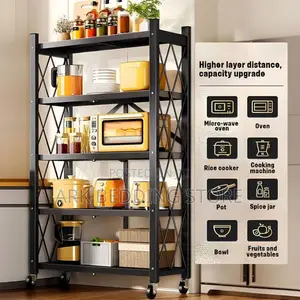 Angle 5-Tier Foldable Storage Rack