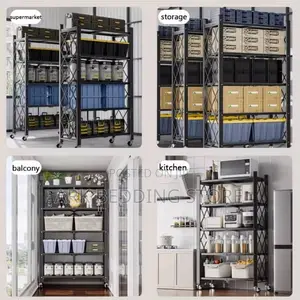 Mobile 5-Tier Utility Storage Rack