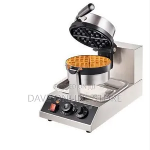 Heavy-Duty Single Round Waffle Maker (Commercial Grade)