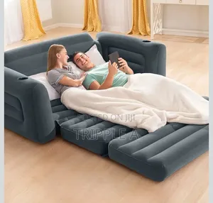 Intwx Inflatable Sofa Bed Double Pull Out Sofa