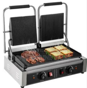 Commercial Double Contact Grill / Panini Press - Multicolor