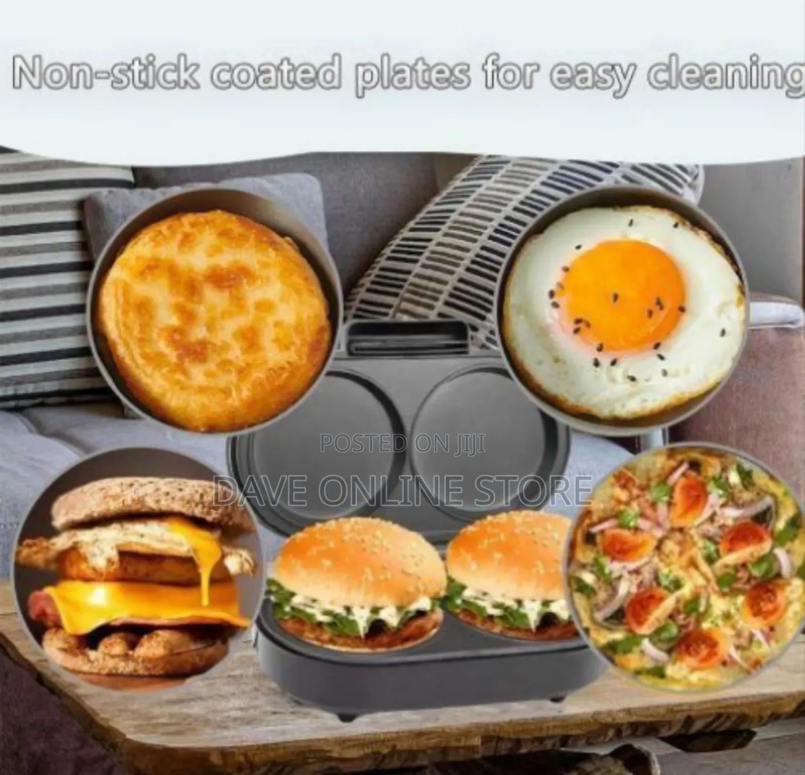 Raf Double Non-Stick Electric Griddle/ Mini Pancake Maker
