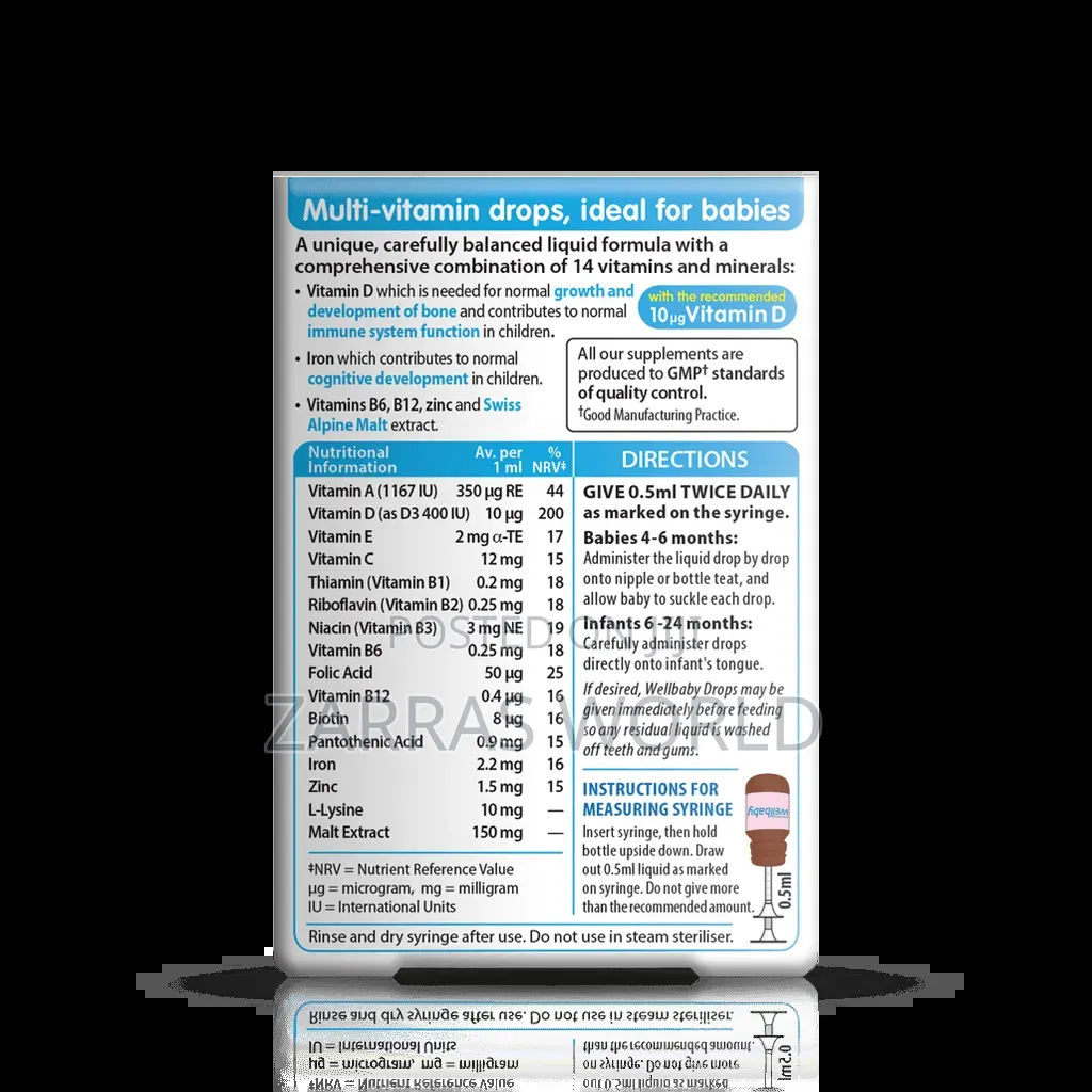 Wellbaby Multi-Vitamin Drops - 30ml