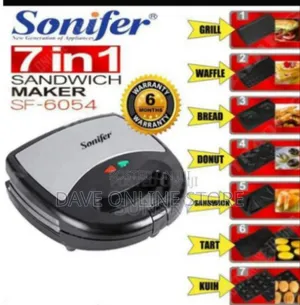 Sonifer Sf-6054 7-in-1 Multi-Functional Sandwich Maker