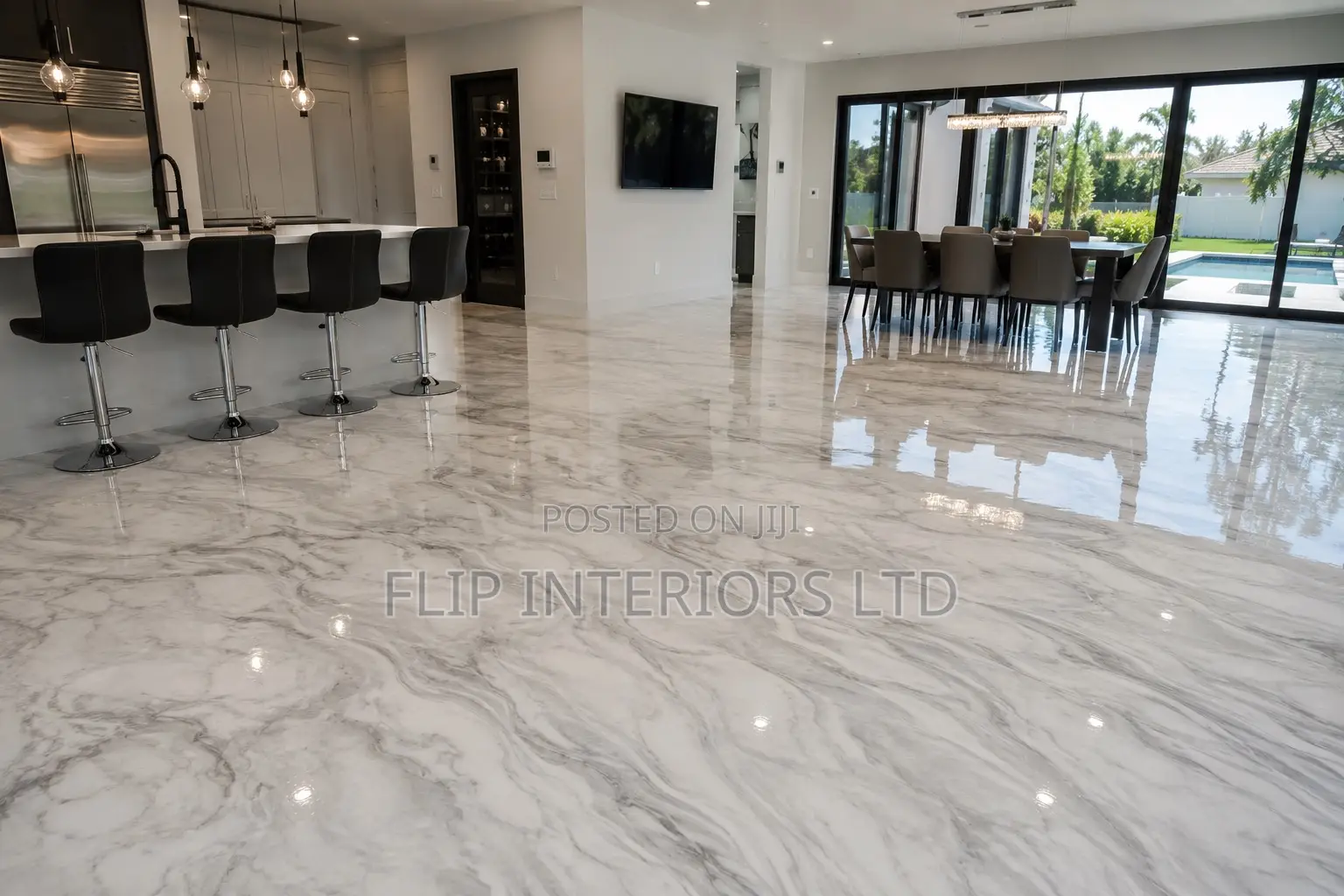 Luxury Marble-Look Epoxy Flooring Installations