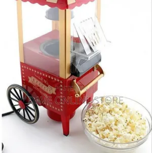 Vintage-Style Tabletop Hot Air Popcorn Maker