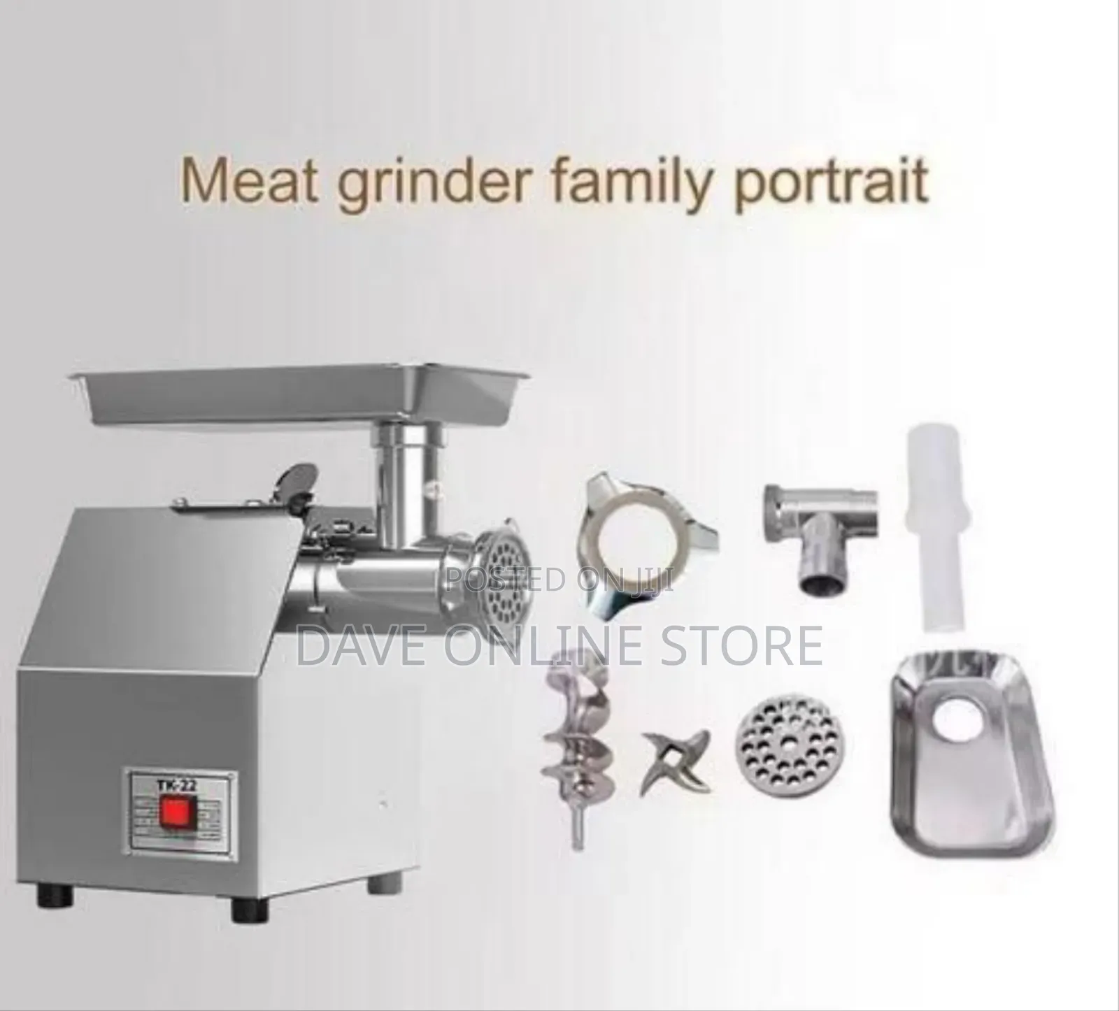 Electro Master Heavy-Duty Commercial Electric Meat Grinder
