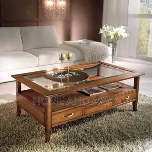 Wooden Center Tables With Glass Top Drawers Any Colour 800,000/-