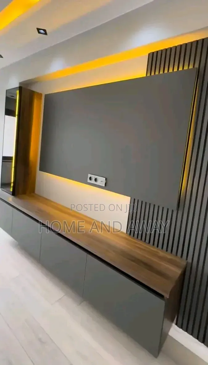 Well Finished Customizable Wall Unit Tv Stands in Any Colour