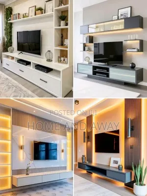 Wall Placed Wall Unit Tv Stands in Any Colour From 1,480,000/-