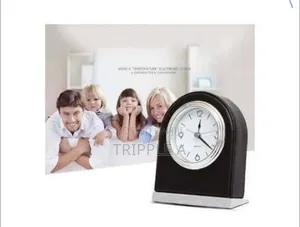 Table Desktop Mute Leather Alarm Clock