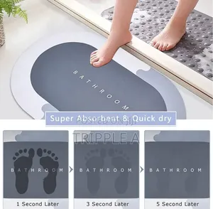 Unique Super Absorbent and Non Slip Bathroom Mat