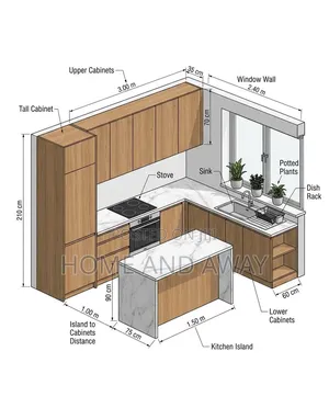 Kitchen Cabinets and All Types of Kitchen Setup 980,000/- Per Meter