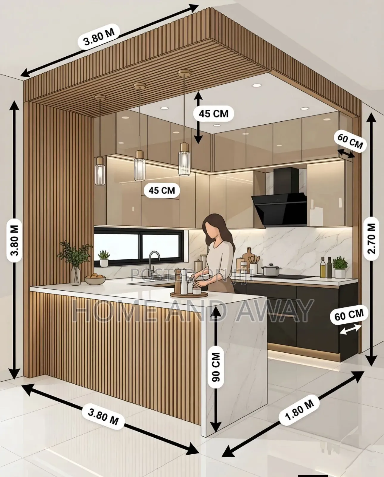 State of the Art Kitchen Cabinets Customization 1,000,000/- Per Meter