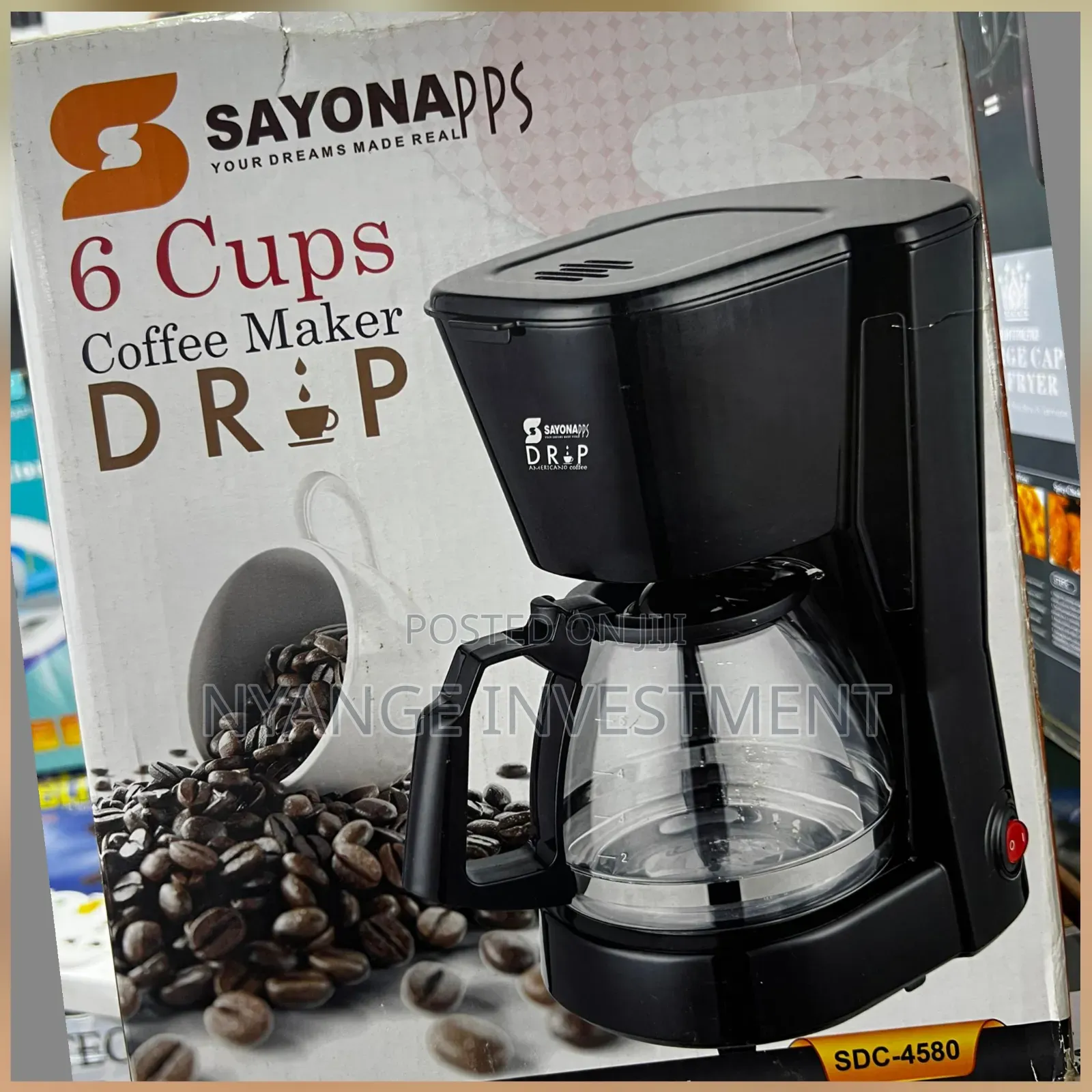 Sayona SDC-4580 6-Cup Drop Coffee Maker