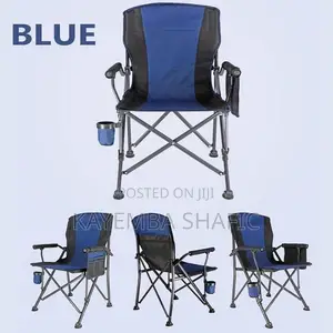 : Heavy Duty Folding Camping Chair - Oversized Picnic Lawn Chair