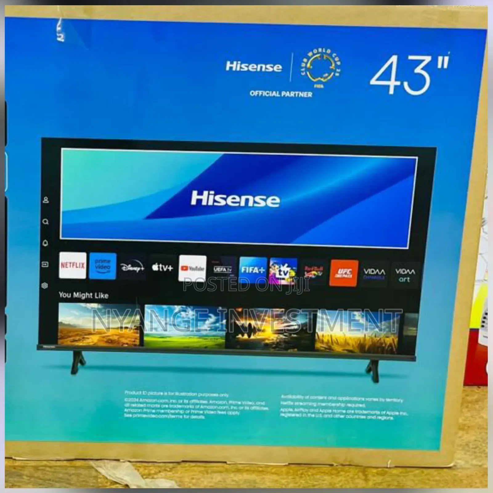 A Hisense 43" Smart Tv,