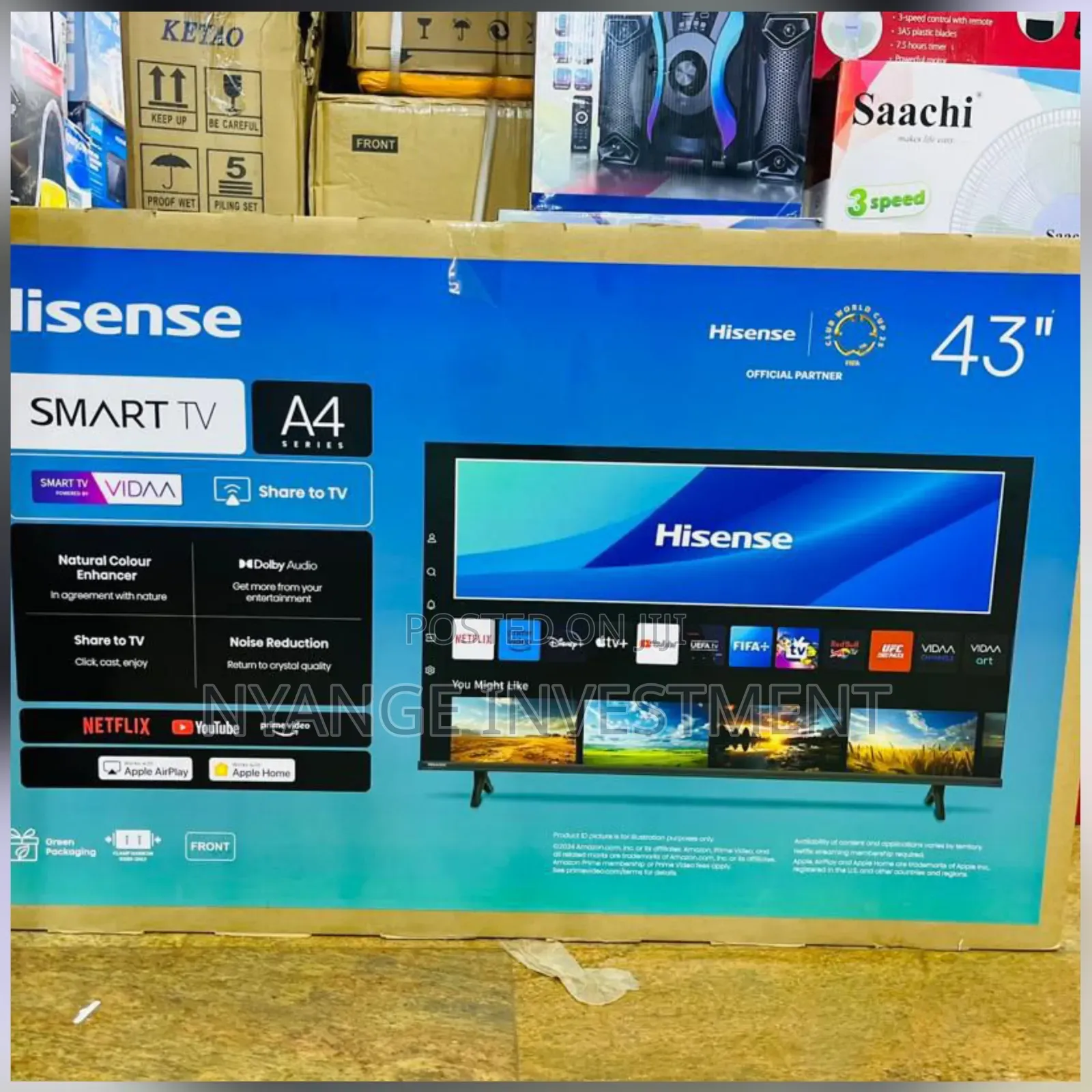 A Hisense 43" Smart Tv,
