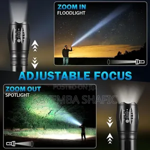 Mythco 2 Pack Tactical Flashlights Torch, 5 Modes 3000 High