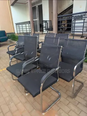 Second Hand Hard Mesh Back Visitors Office Chairs, Price Per Piece
