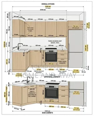 Self Contained L Shaped Kitchen Cabinets From 800,000/- Per Meter