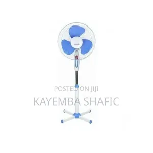 Electric Stand Fan - White Blue