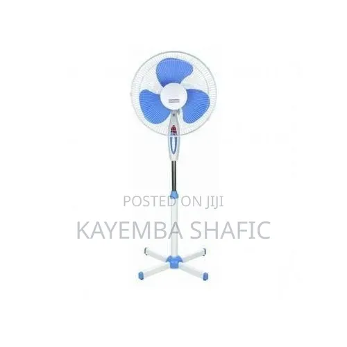 Electric Stand Fan - White Blue
