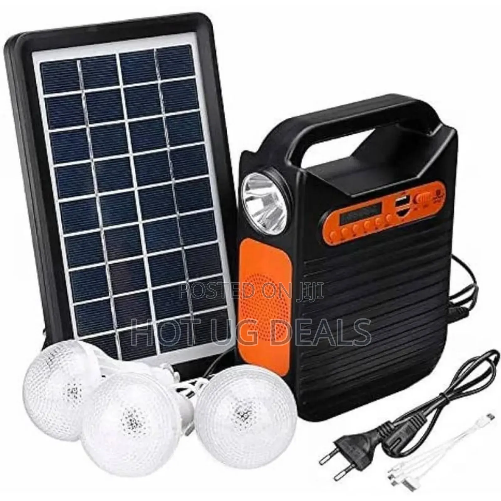 Solar Kit With 3 Lighting Bulbs - Multicolor
