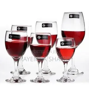 6 Pieces Of Strong Wine Glasses-transparent