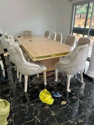 8 Seaters Velvet Chairs Dining Table Sets From 2,220,000/- Any Colour