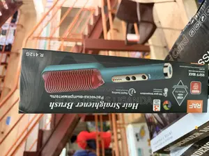 Raf Natural Hair Straightener Brush Fast Heating Electric Hair Comb