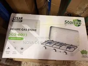 Starlux Triple Burner Gas Stove 3 Burner Cooking Gas Cooker
