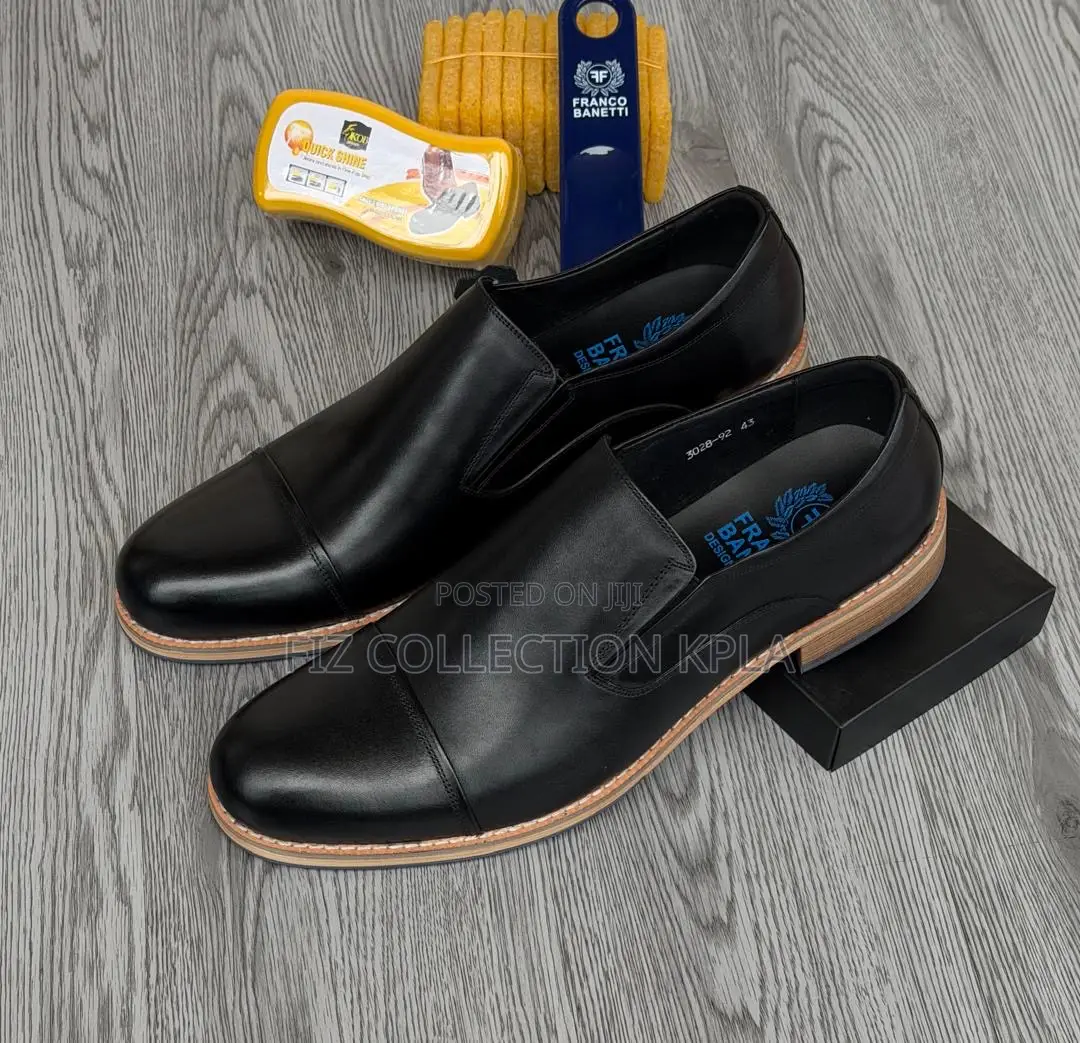 Franco Banetti Black Leather Loafer