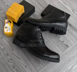 Franco Pure Leather Black Casual Boot