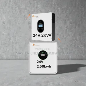 2kva 24v Hybrid and 2.56kwh Lithium Ion Battery Backup System Jiausu