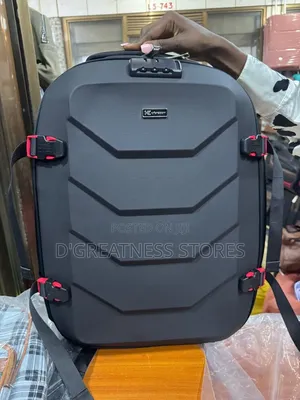 Black School Bag With Locks