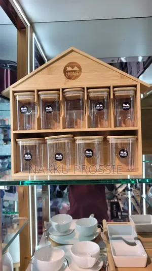 Bamboo House/Kitchen Spice Storage