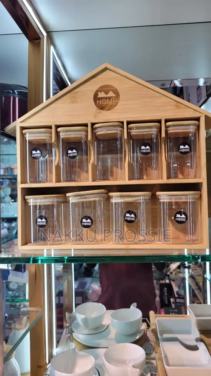 Bamboo House/Kitchen Spice Storage