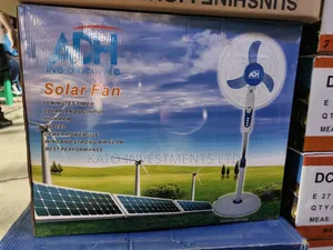 Adh Solar Stand Fan 16 Inch