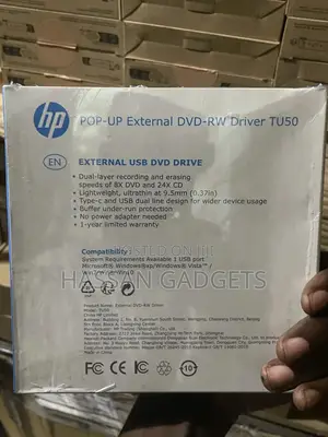 Pop- Up External Dvd -rw Driver Tu50