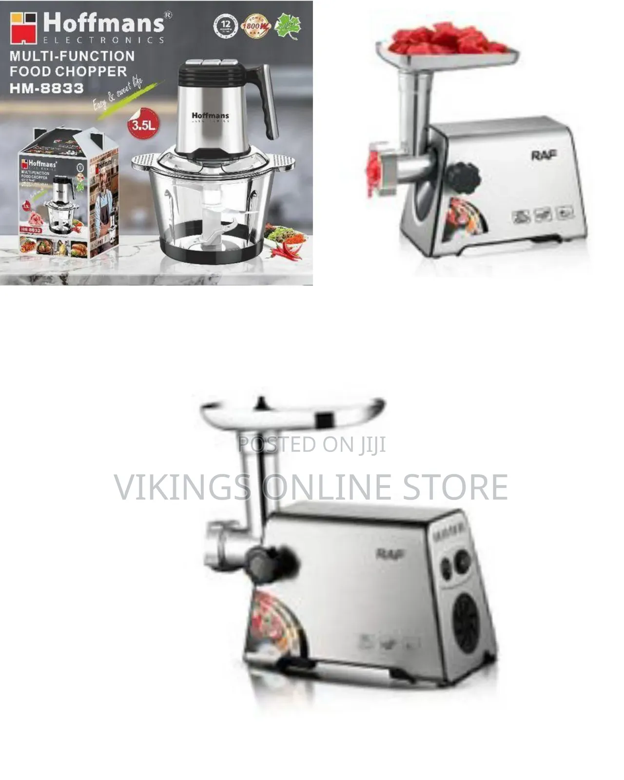Raf Electric Meat Grinder Sausage Filling Meat Processing