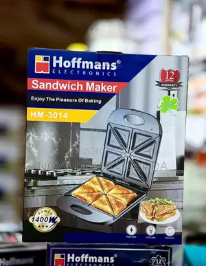 Hoffmans Hm-3014 Sandwich Maker Electric Toast Grill 4 Slice Non-Stick