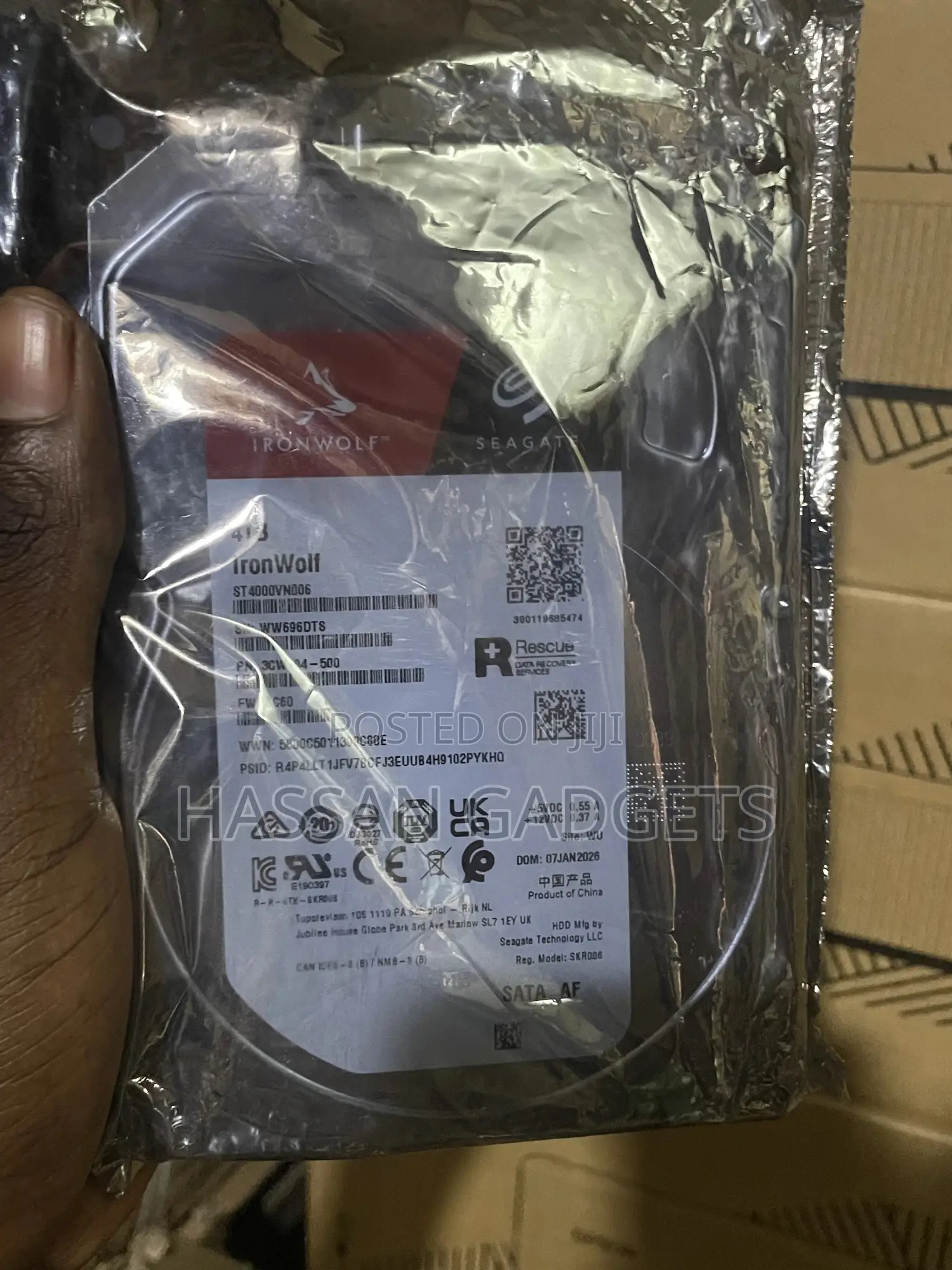 Seagate Ironwolf 4tb Nas Internal Hard Drive HDD CMR , Sata