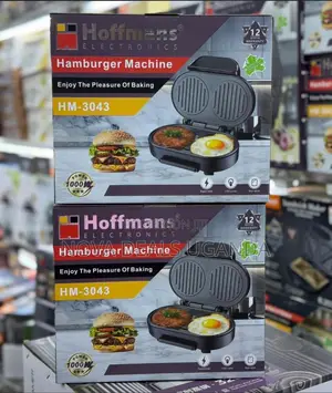 Hoffmans Hamburger Maker Electric Burger Press Patty Maker Machine
