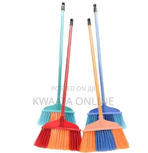 Plastic Broom Wails Cleaning Broom Long Handle Floor Sweeper