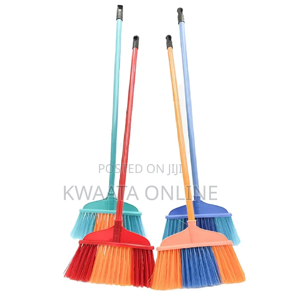 Plastic Broom Wails Cleaning Broom Long Handle Floor Sweeper